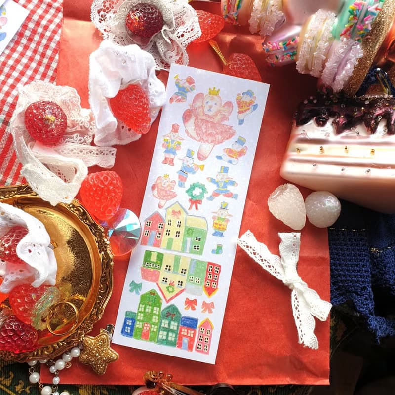 (Fluffy Yangmal) The Nutcracker Lamb holiday present seal sticker SET