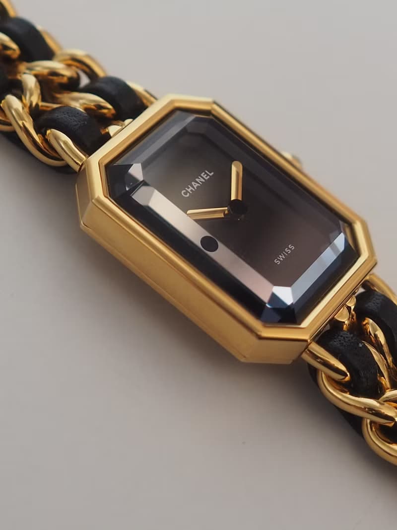CHANEL シャネル プルミエール ウォッチ 腕時計 サイズM ゴールド ブラック ヴィンテージ