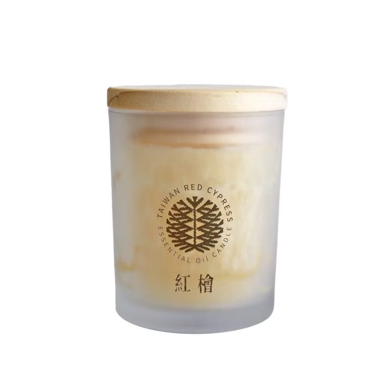 紅檜天然精油香氛蠟燭 | 融蠟燈 | 蠟燭 | 檜木蠟燭 | 台灣精油
