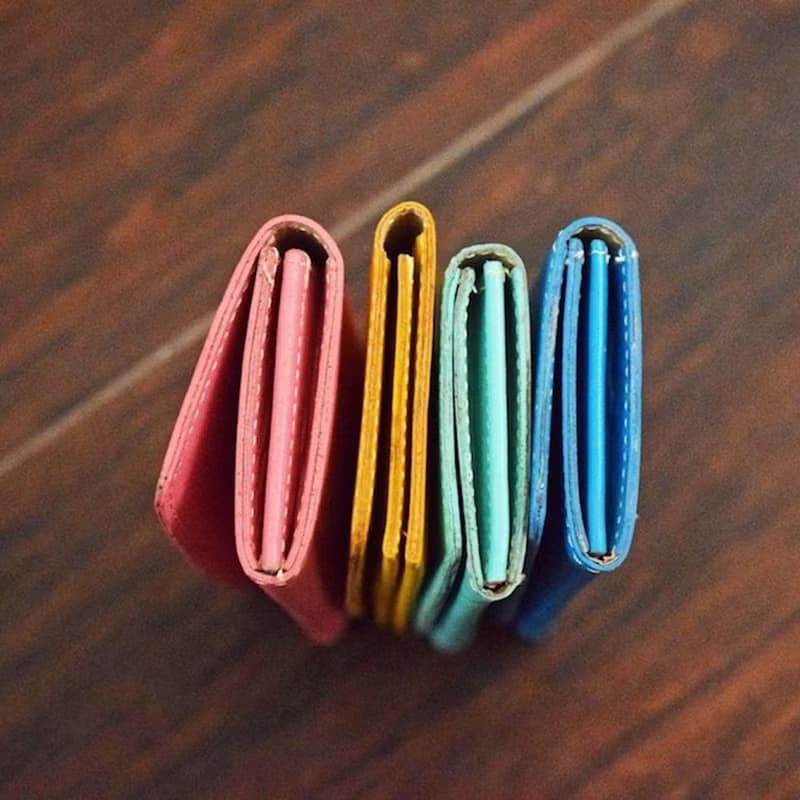 名片夾 4口袋 牛皮 山羊皮 名片收納夾 Card case