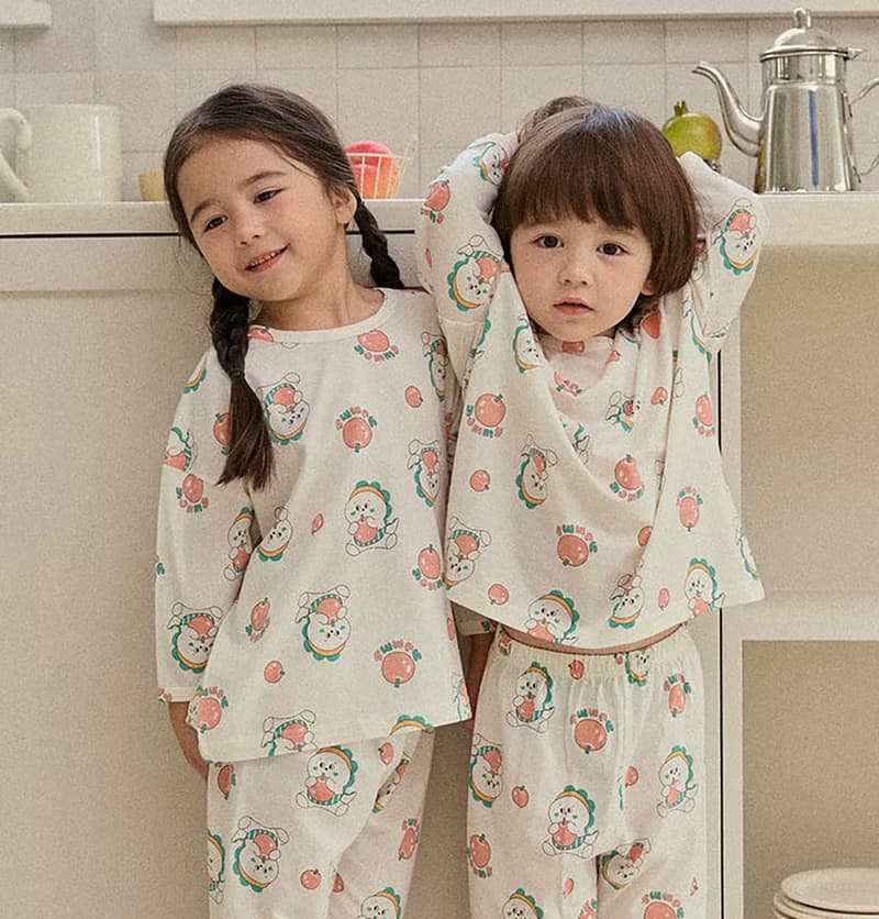 小恐龍的蘋果-【寬鬆】植纖衣長袖韓國童裝-K59909