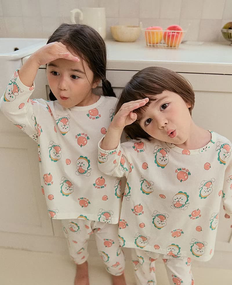 小恐龍的蘋果-【寬鬆】植纖衣長袖韓國童裝-K59909