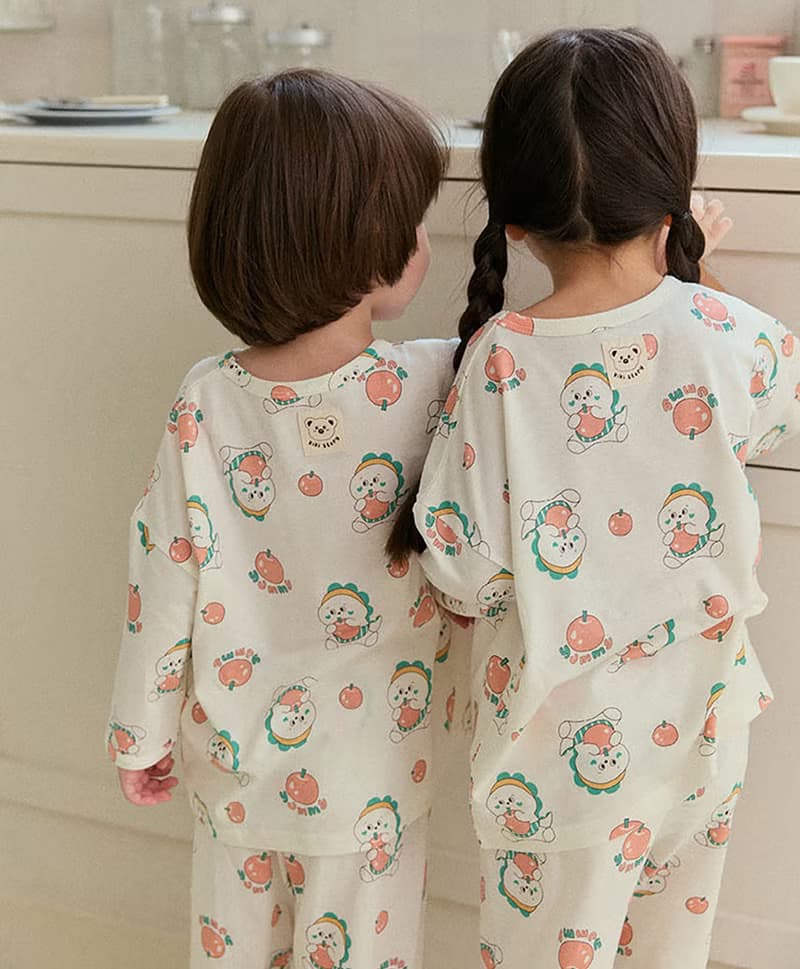 小恐龍的蘋果-【寬鬆】植纖衣長袖韓國童裝-K59909