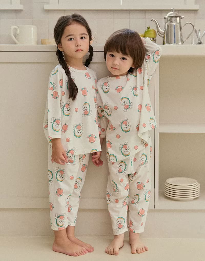 小恐龍的蘋果-【寬鬆】植纖衣長袖韓國童裝-K59909