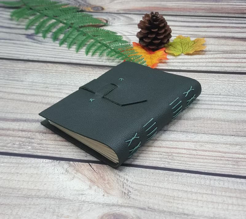 Long Stitching Journal - Phthalo Green