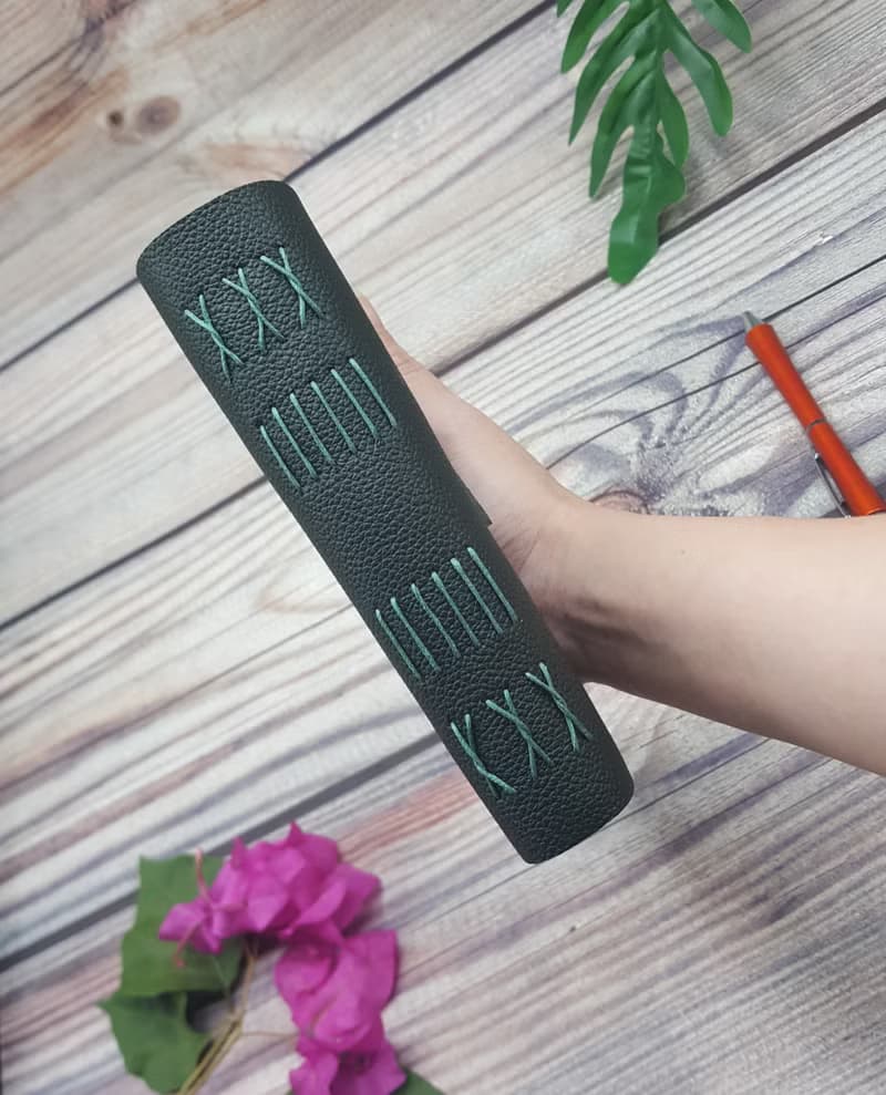 Long Stitching Journal - Phthalo Green