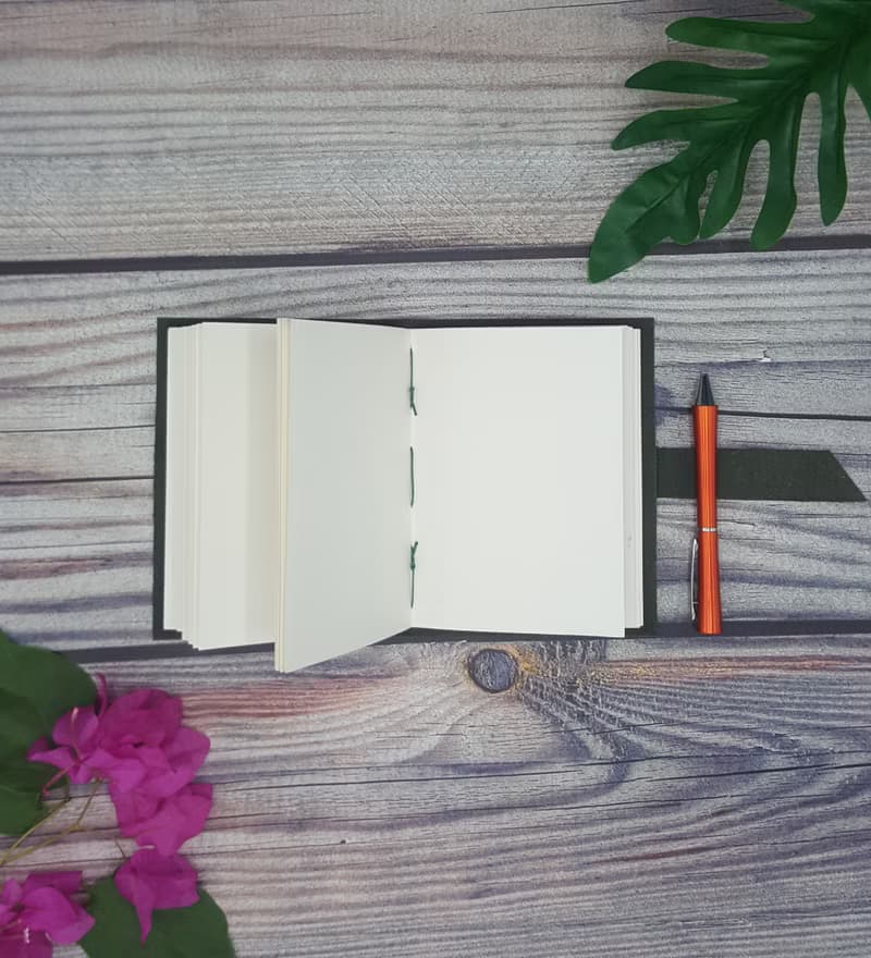 Long Stitching Journal - Phthalo Green
