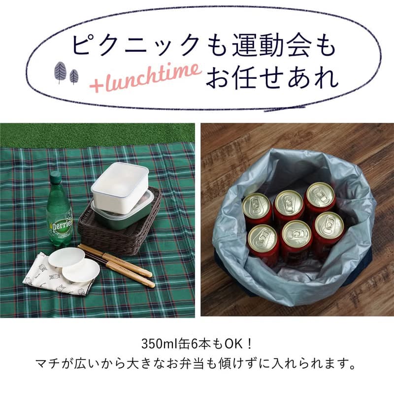 Reunion 保冷バックル付きガバッとバッグと保存容器セット 保冷バッグ バッグ 弁当箱 お弁当箱 ランチボックス アウトドア ピクニック 大容量 おしゃれ