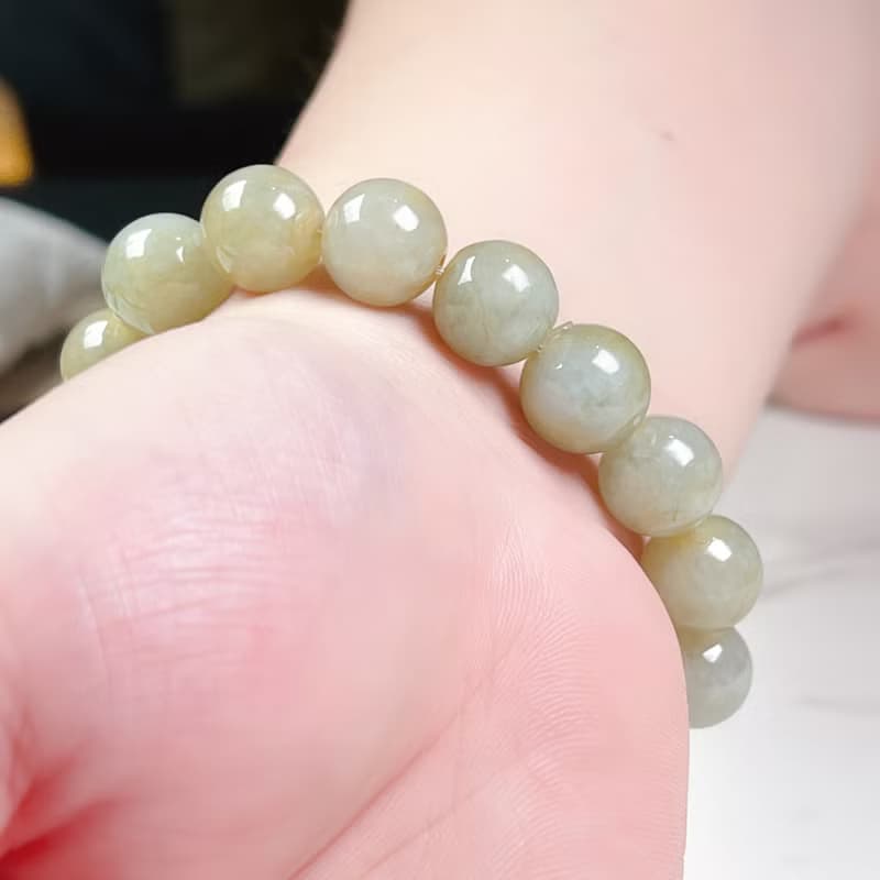黃翡翡翠手珠手鍊 | 天然緬甸玉A貨翡翠 |  送禮