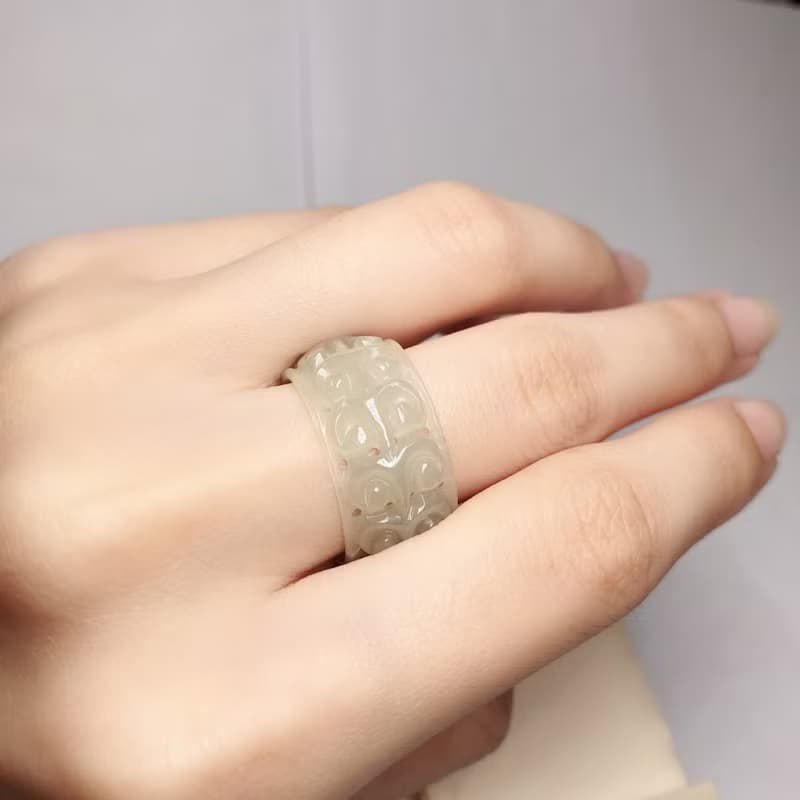 冰種翡翠玉戒 | 天然緬甸A貨翡翠 | 送禮