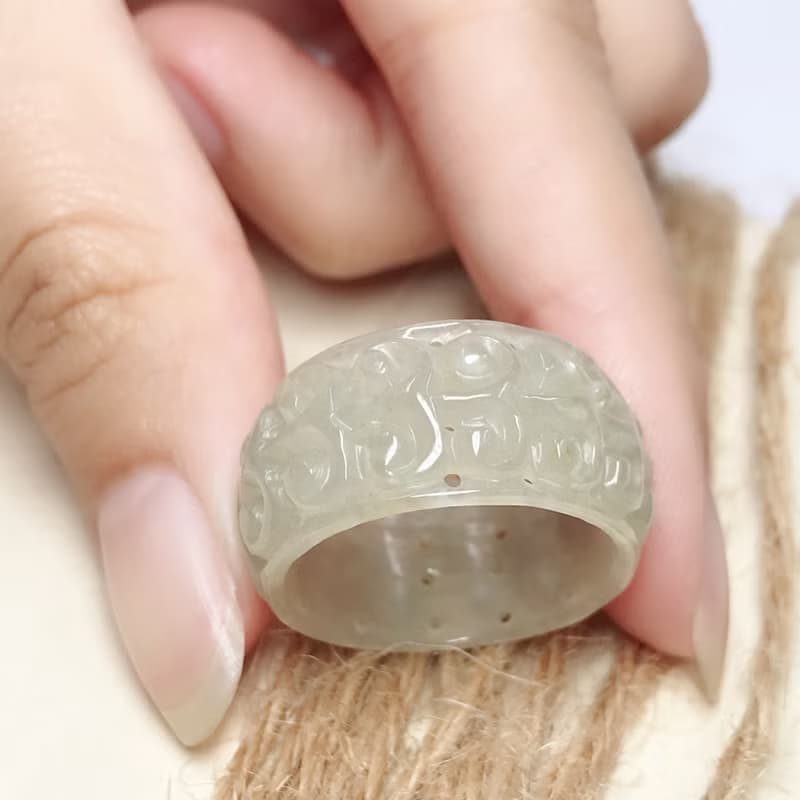 冰種翡翠玉戒 | 天然緬甸A貨翡翠 | 送禮