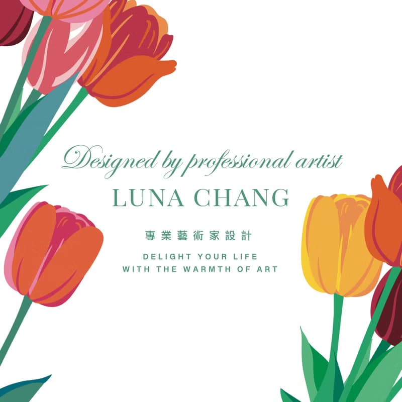 【數位】湖畔少女-鬱金香2 抹茶綠 |繽紛可愛花束手機桌布組| 立即下載