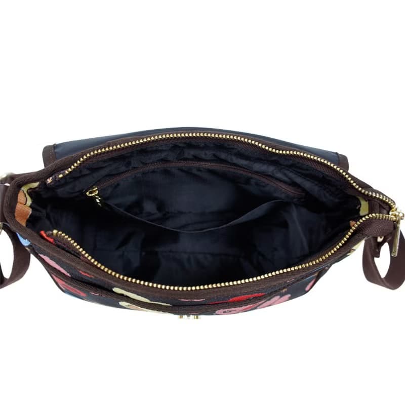 斜背包 掀蓋 / 防潑水 平織緹花 小心雞