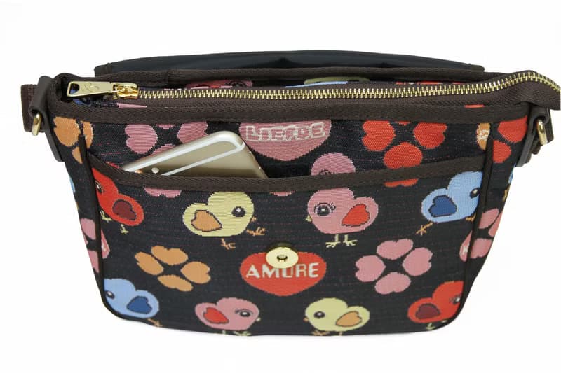 斜背包 掀蓋 / 防潑水 平織緹花 小心雞