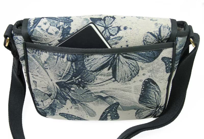 斜背包 掀蓋 / 防潑水 平織緹花 小心雞