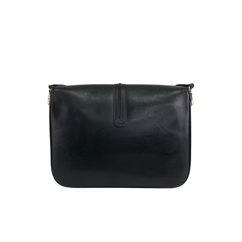 【 日本直送　名牌中古包 】CELINE セリーヌ ショルダーバッグ ブラック ブラゾン レザー フラップ vintage ヴィンテージ オールド txzb37
