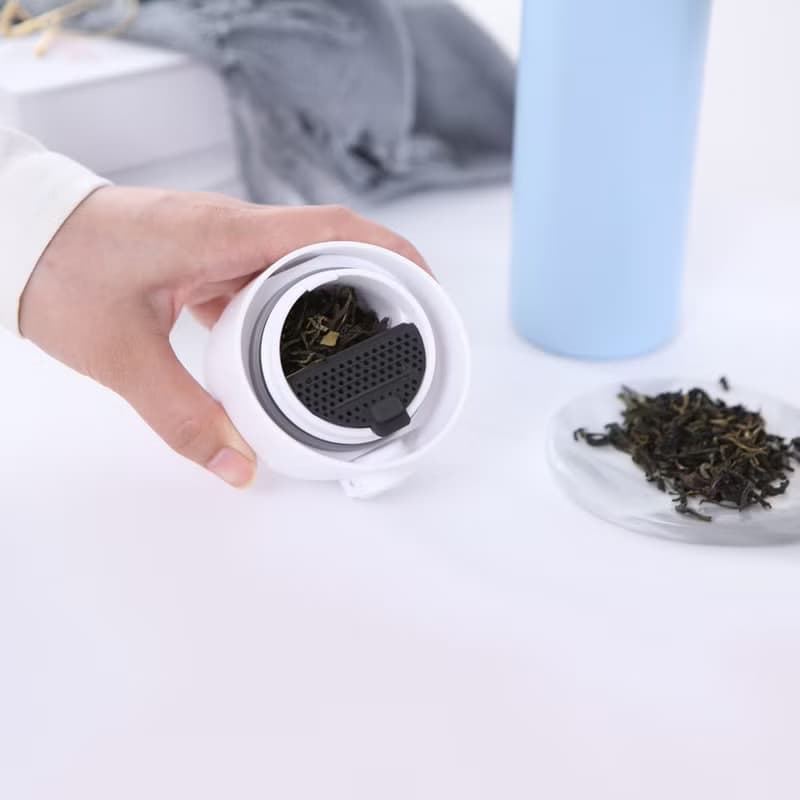 【九龍皇帝】曾灶財墨寶泡茶保溫保溫杯 茶水分離-350ml/470ml