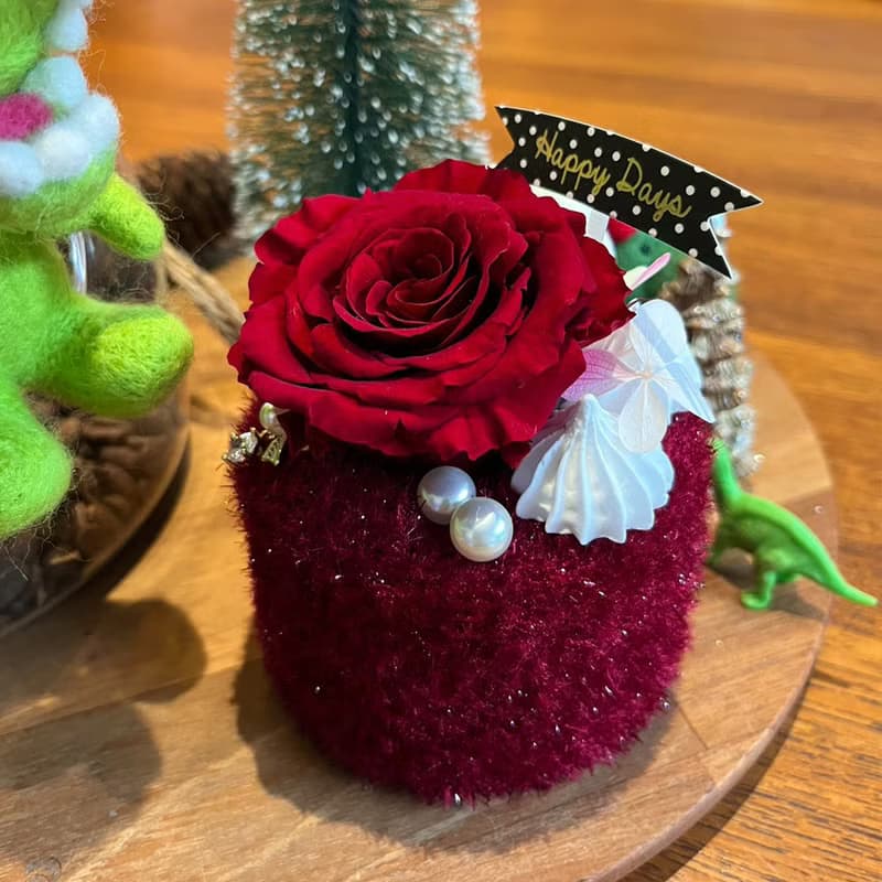 || X'mas || VERNITA-Rs 擴香蛋糕花 ,字卡可替換英文生日快樂