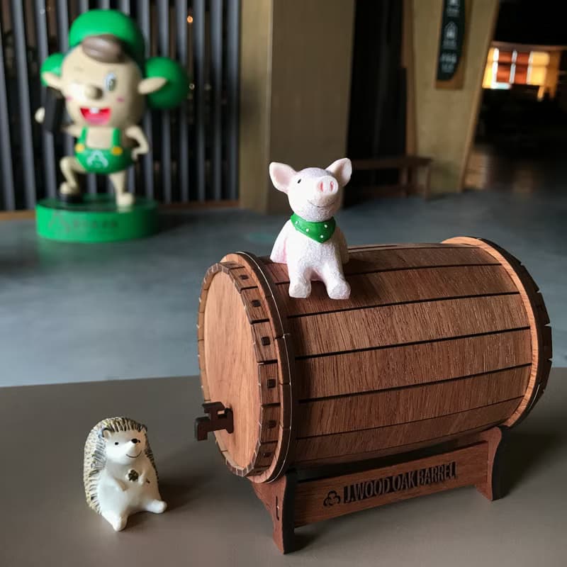 【手作DIY】橡木桶造型 存錢筒 喉嚨借過 酒鬼 酒空 創意禮物畢業