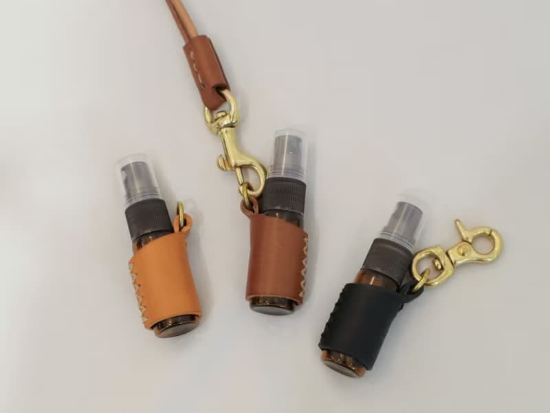 防疫噴霧瓶・皮革・質感小物・酒精噴霧
