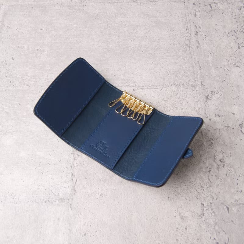 三折鑰匙包 Key Purse / 藍 Blue