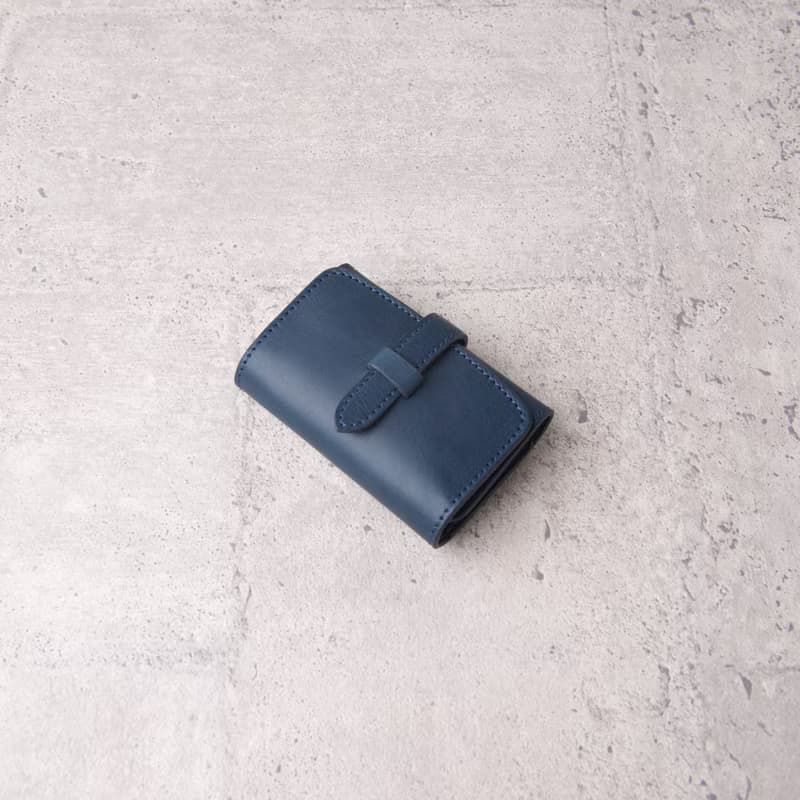 三折鑰匙包 Key Purse / 藍 Blue