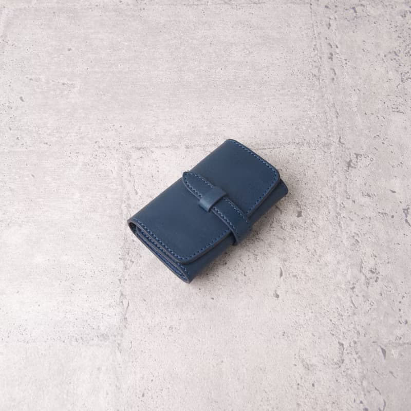 三折鑰匙包 Key Purse / 藍 Blue