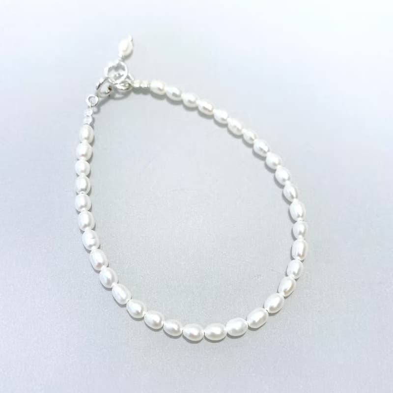 Ops Pearl silver bracelet- 珍珠/純銀/六月誕生石/禮物/手鍊