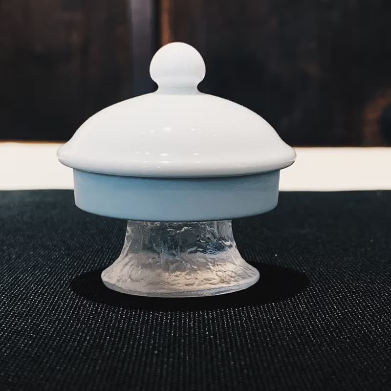 琉璃 冰白 蓋置