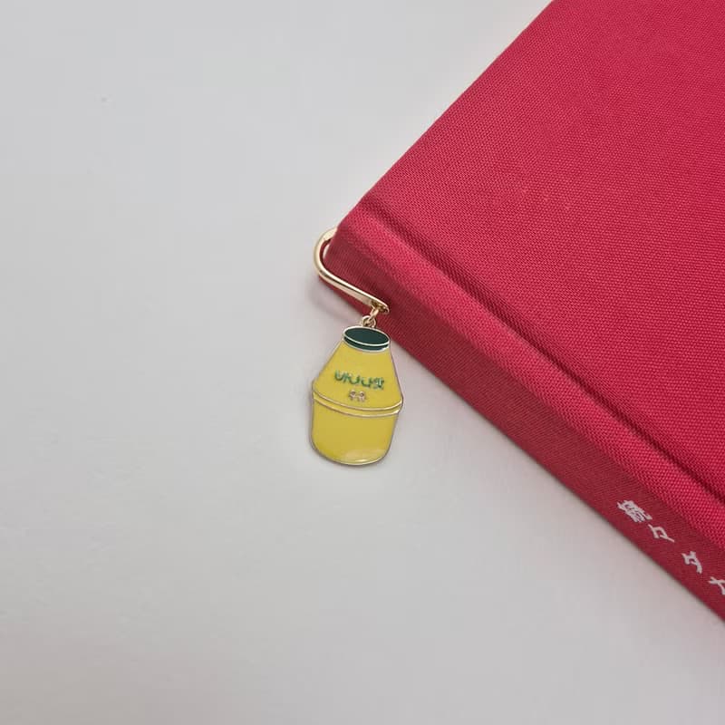 Banana Milk Bookmark, Banana Milk, Milk, Korean banana milk