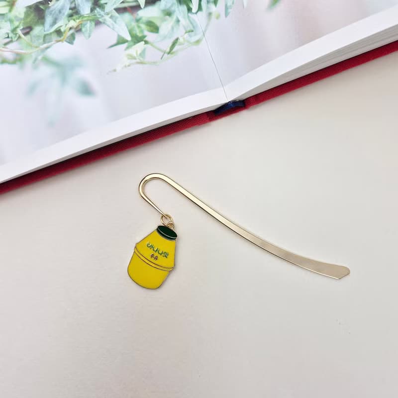 Banana Milk Bookmark, Banana Milk, Milk, Korean banana milk