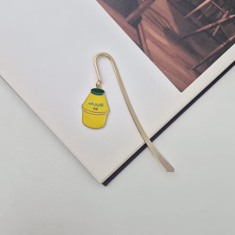 Banana Milk Bookmark, Banana Milk, Milk, Korean banana milk