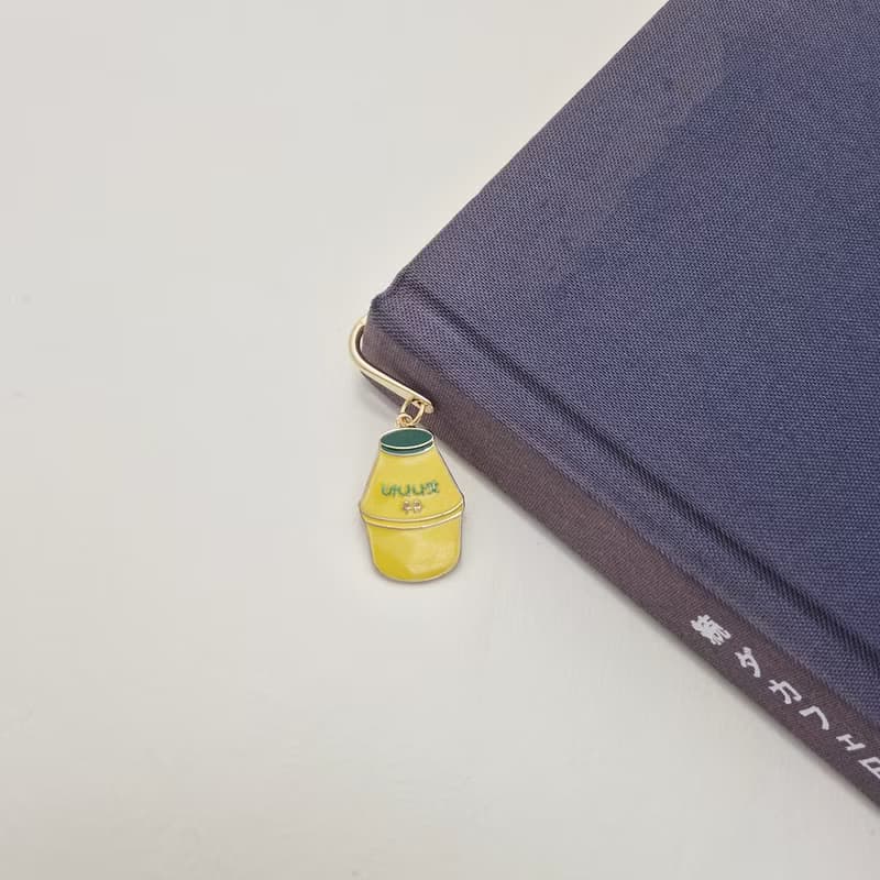 Banana Milk Bookmark, Banana Milk, Milk, Korean banana milk