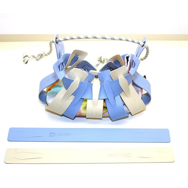 編織籃造型手袋