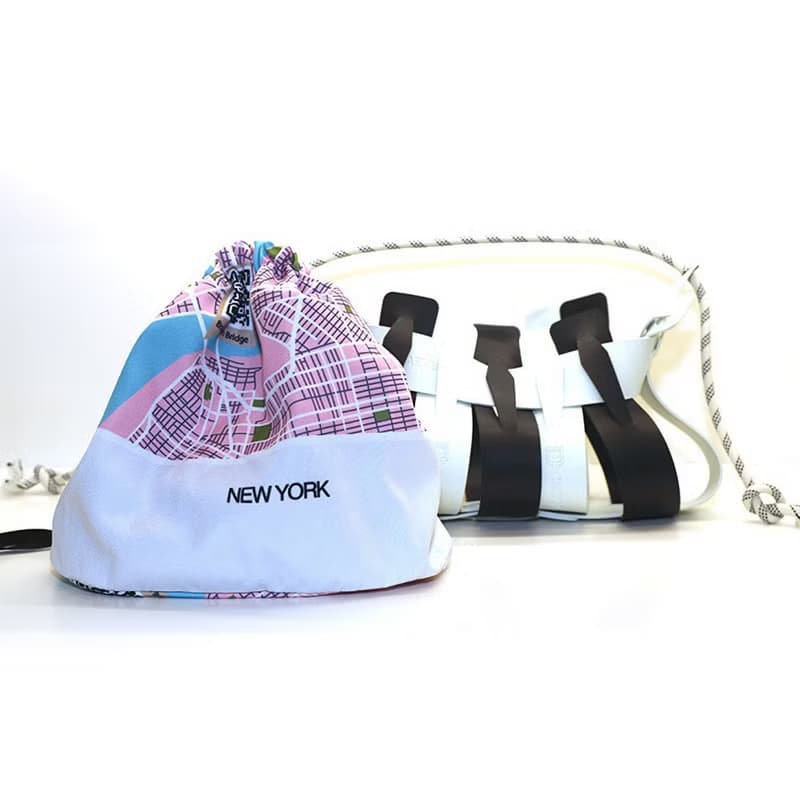 編織籃造型手袋