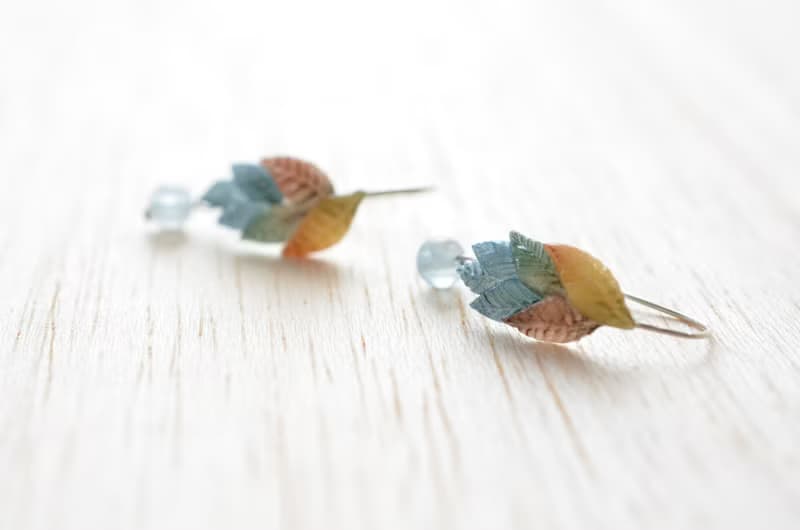 秋葉羽  純銀耳環/耳夾