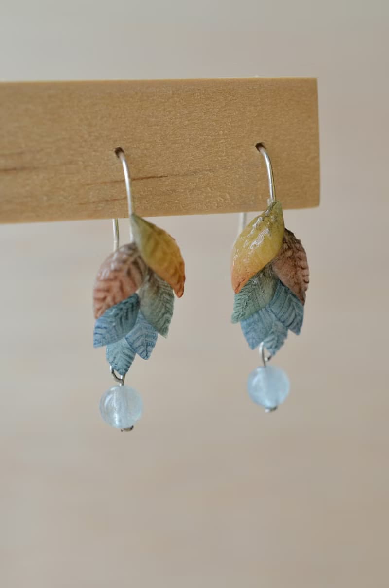 秋葉羽  純銀耳環/耳夾