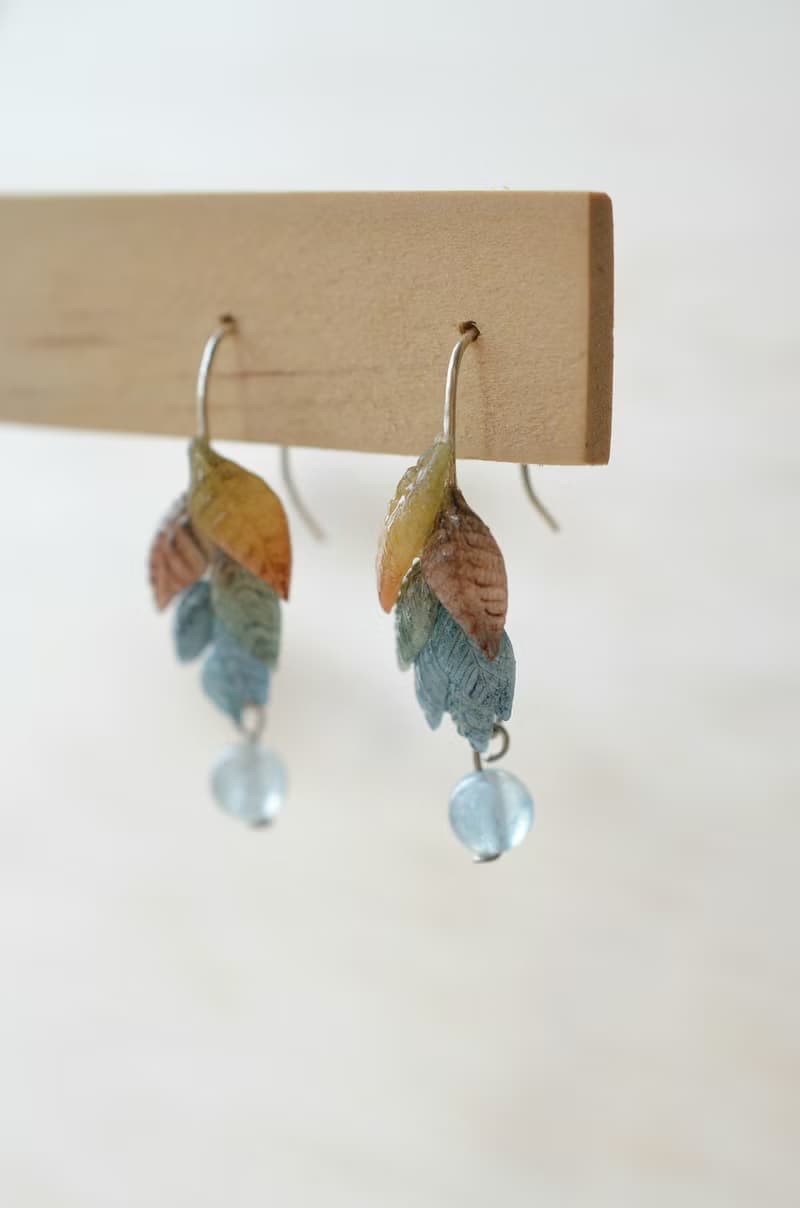 秋葉羽  純銀耳環/耳夾