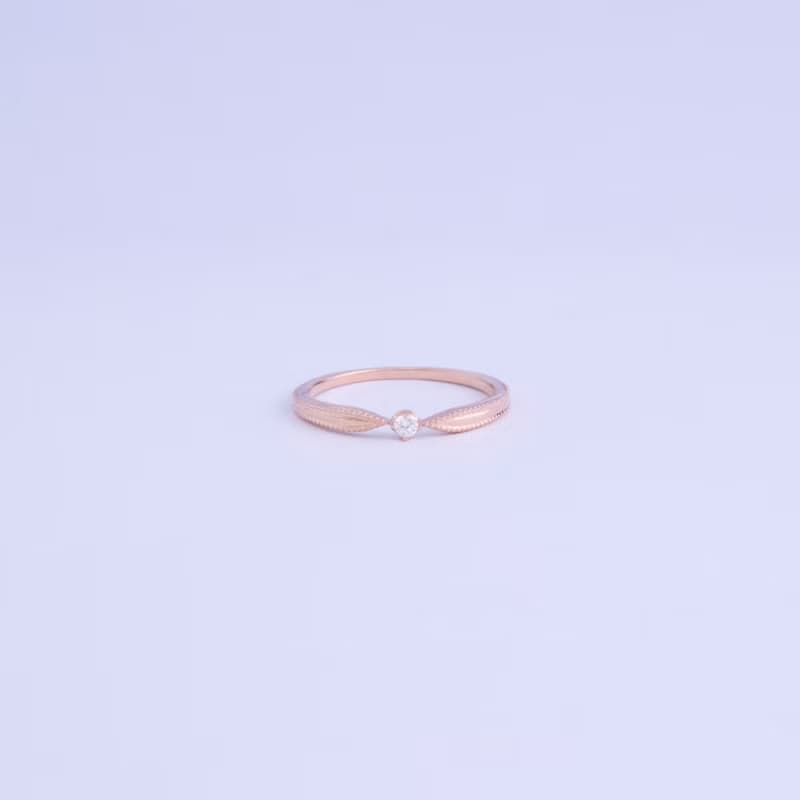 凝視 純銀戒指。多尺寸 兩色可選