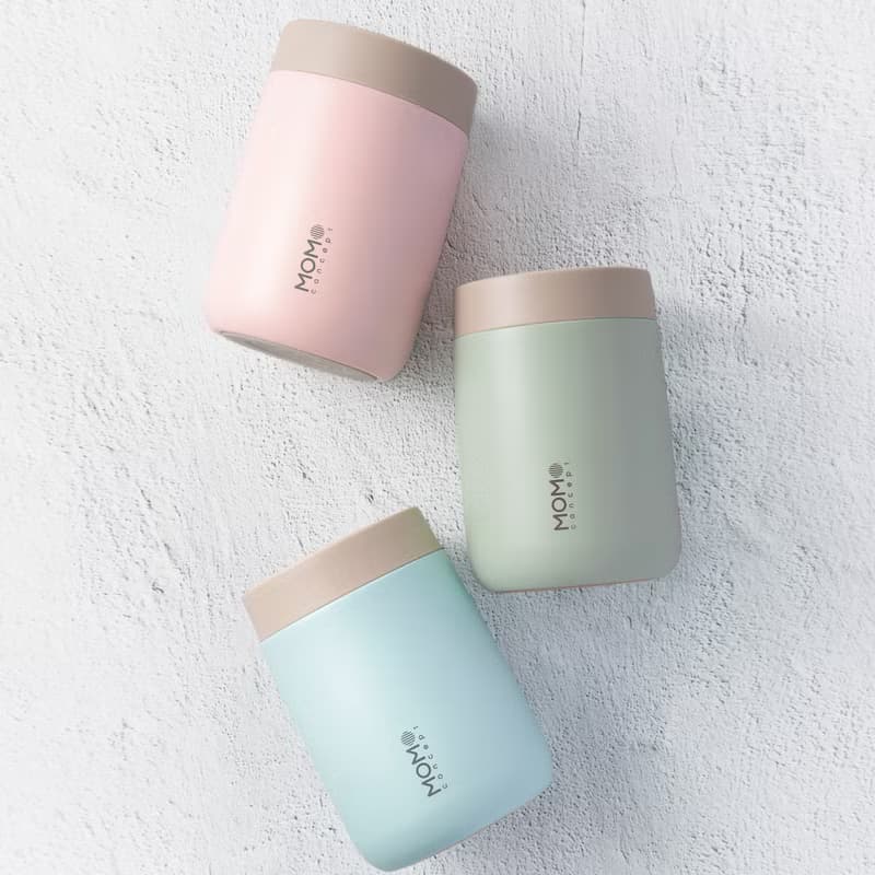 日本 MOMOCONCEPT Cube 大立方保溫杯 銀色瓶身 360ml 5 色