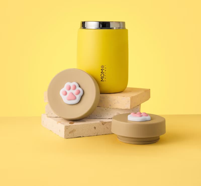 日本 MOMOCONCEPT Cube 大立方保溫杯 銀色瓶身 360ml 5 色