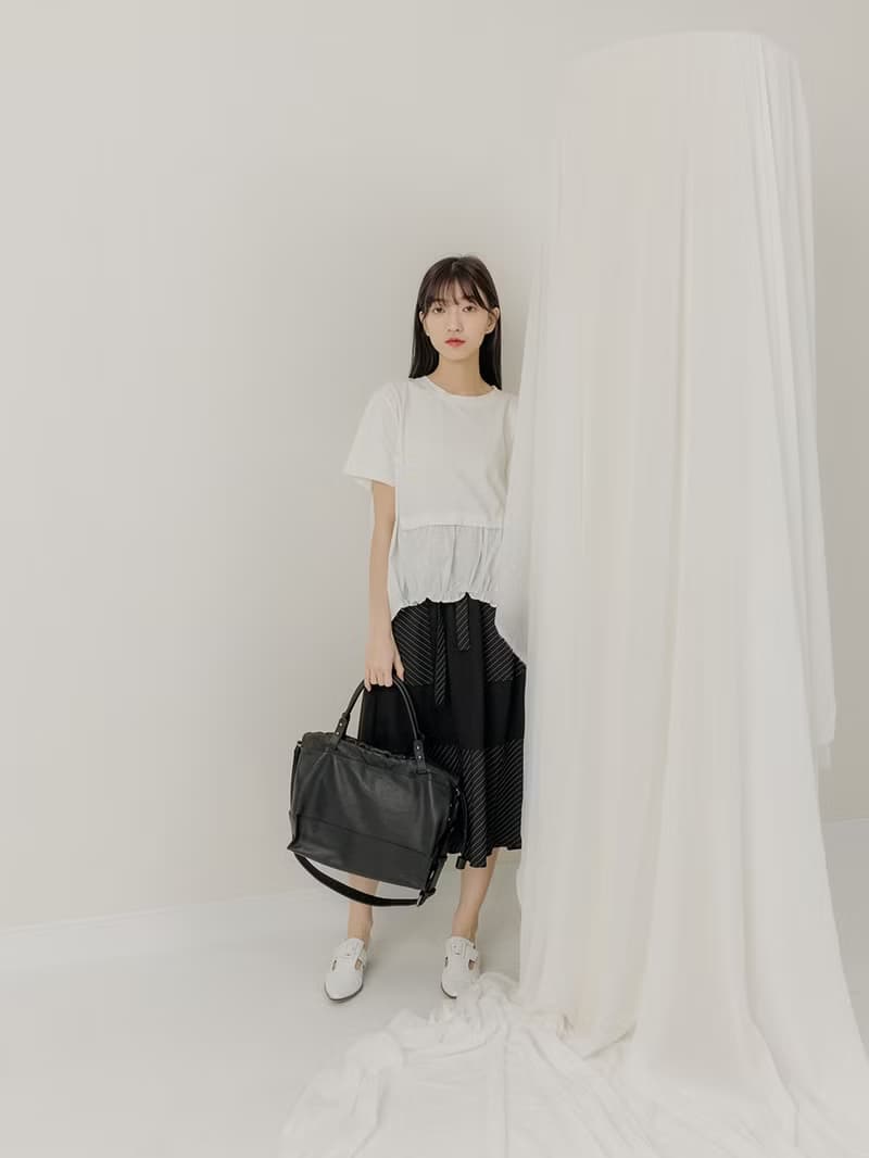 supportingrole 真皮3用復古多功能設計手提肩側背包 黑