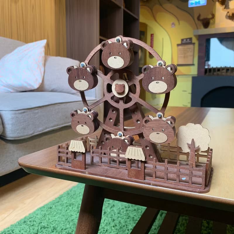 【手作DIY】小熊 摩天輪 遊樂園 手作DIY