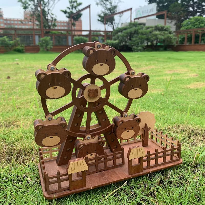 【手作DIY】小熊 摩天輪 遊樂園 手作DIY
