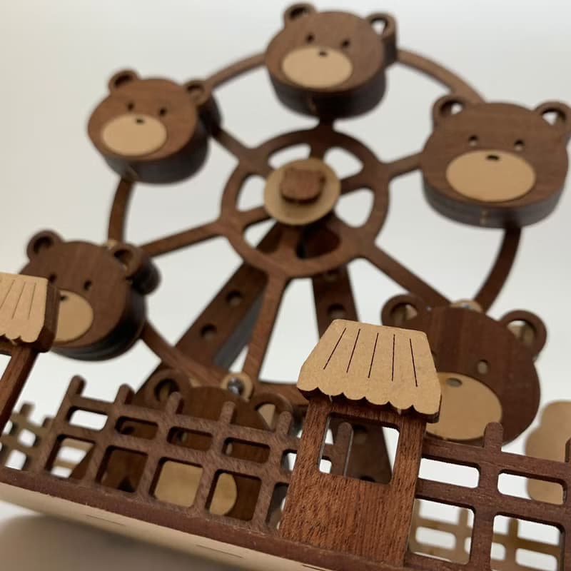 【手作DIY】小熊 摩天輪 遊樂園 手作DIY