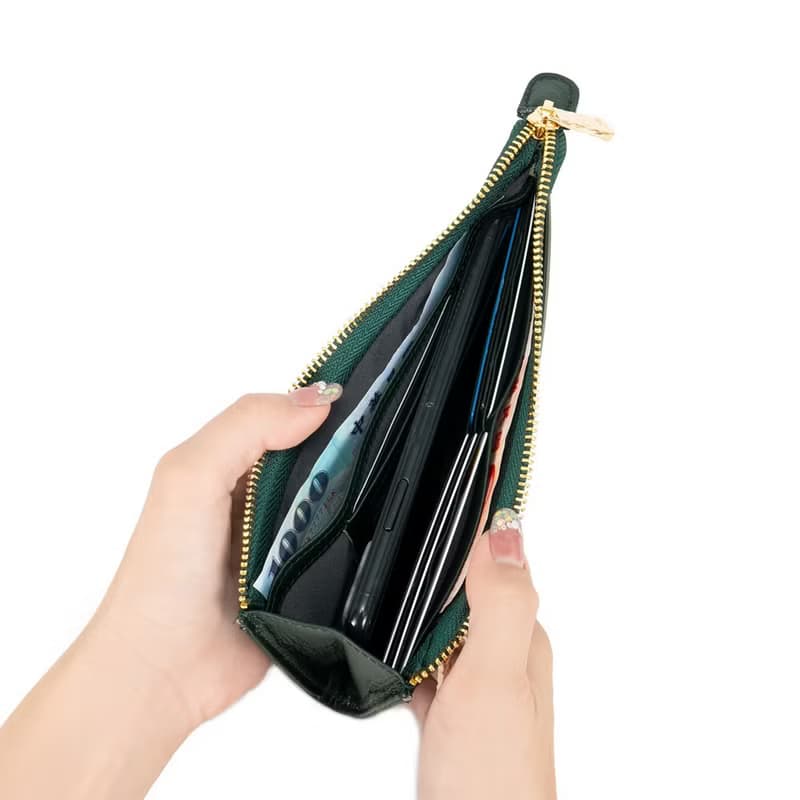 長夾-柔軟薄款牛皮多卡層長夾-5801-7-多色任選