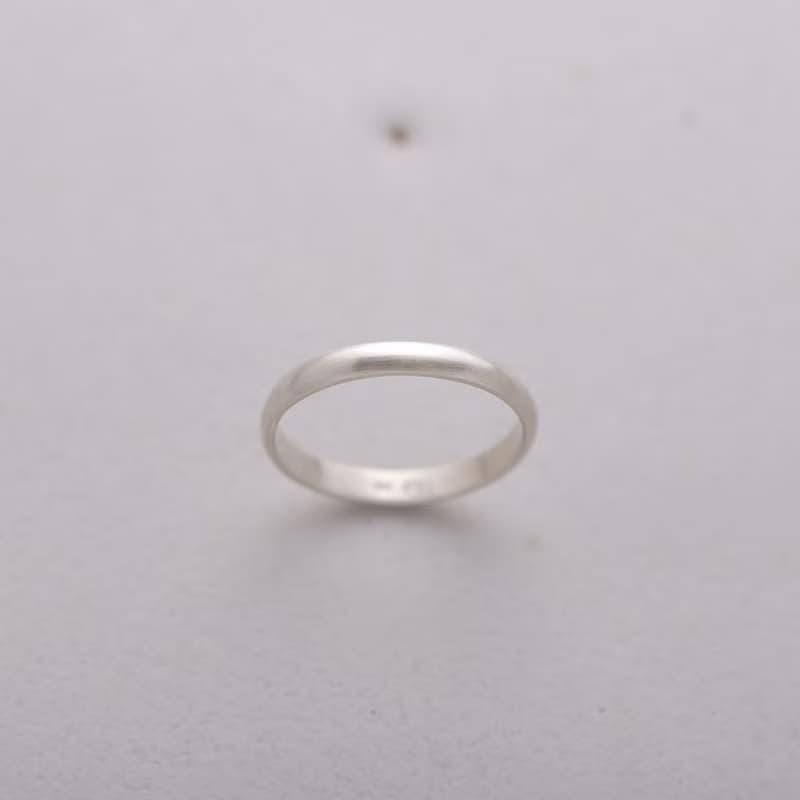 ni.kou 純銀 半圓款 情侶戒 婚戒 對戒