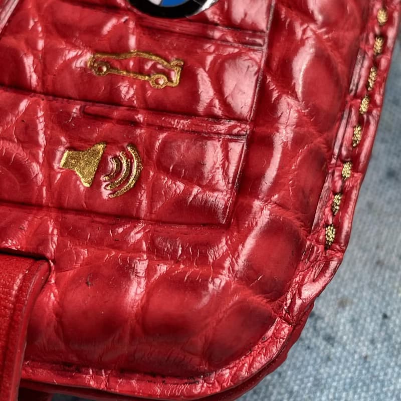 BMW 車鑰匙皮套 鱷魚鱷魚皮