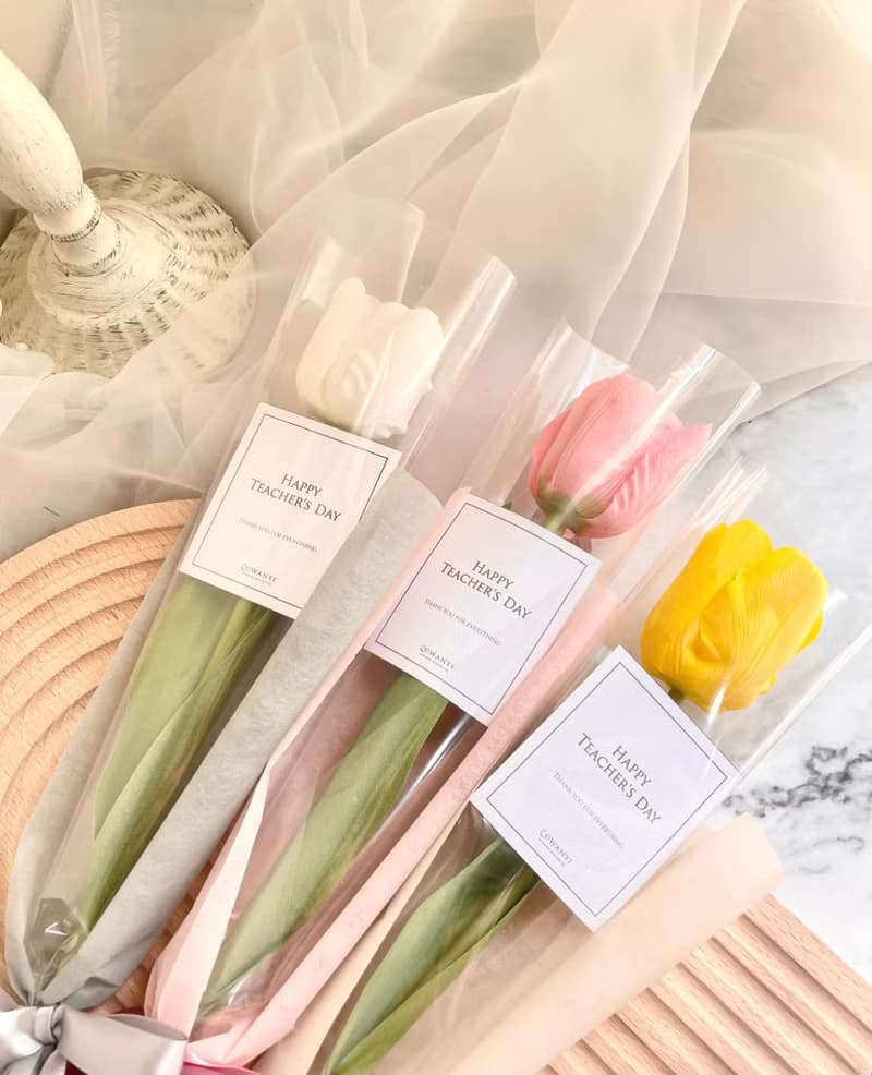 韓式鬱金香質感花束  乾燥花 永生花 情人節 生日禮物 交換禮物