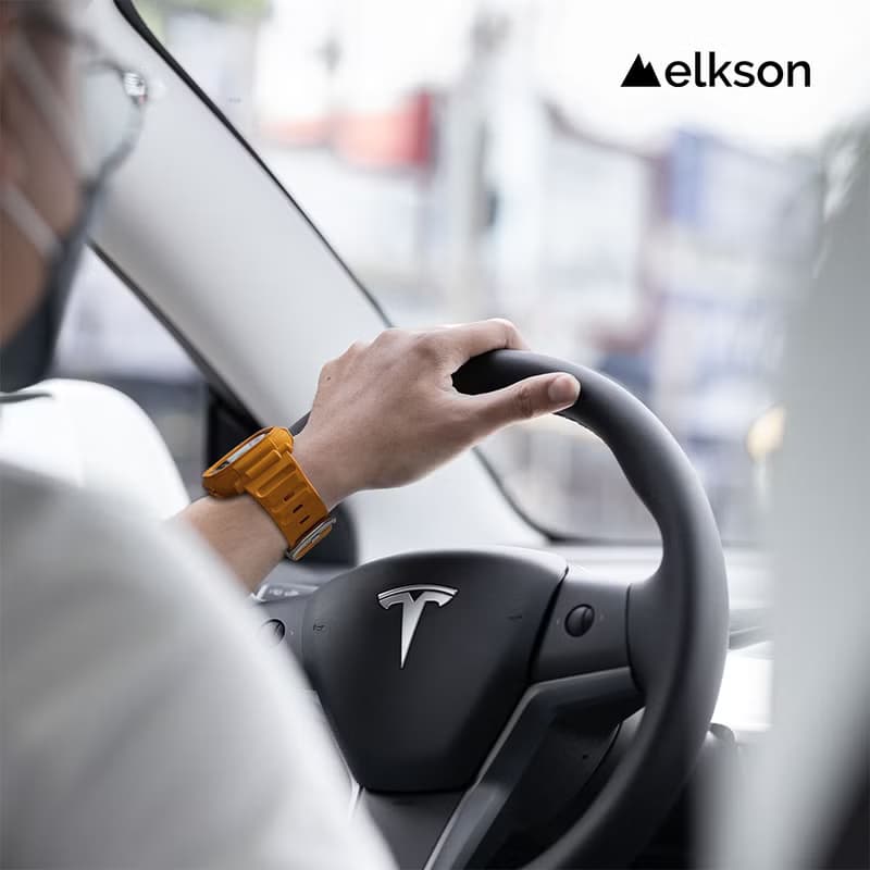 elkson AppleWatch Ultra1/2 QuattroPro一體成形軍規錶帶+鋼化膜
